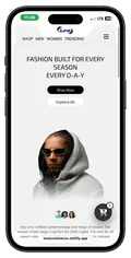 Luna Commerce phone mockup